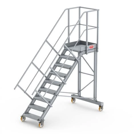 Altrex Podesttreppe Fahrbar 45° 9 Stufen 3 Altrex Podesttreppe Fahrbar 45° 9 Stufen