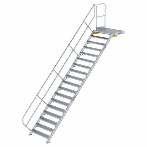 GÜNZBURGER STEIGTECHNIK Günzburger Treppe Mit Plattform 45° Inkl. Einen Handlauf, 1000mm Stufenbreite, 19 Stufen 3 GÜNZBURGER STEIGTECHNIK Günzburger Treppe Mit Plattform 45° Inkl. Einen Handlauf, 1000mm Stufenbreite, 19 Stufen