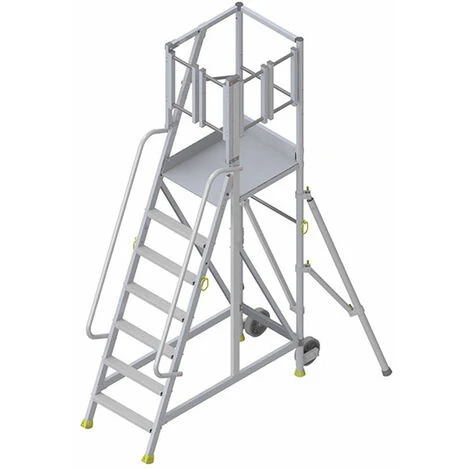 PLATTFORMLEITER EXPERTEN - MATISERE Zugangsplattform - 2 Stufen - Plattform Höhe De 0.50m - ER2SL-PG 3 PLATTFORMLEITER EXPERTEN - MATISERE Zugangsplattform - 2 Stufen - Plattform Höhe De 0.50m - ER2SL-PG