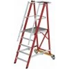 Günzburger Steigtechnik Plattformleiter GFK/Alu Klappbar Und Fahrbar Mit Aluminium-Handlauf 5 Stufen -Gerüste And Arbeitsplattformen Verkäufe 24466849 1