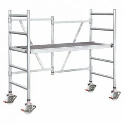 ILLER LEITER Iller Klappgerüst 1,70x0,75m Plattform Ohne Durchstieg Mit 3,00m AH