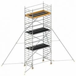 Layher Rollgerüst Uni Breit P2 Mit Gerüststützen 5m, 8,20m AH