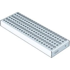 G&UUML;NZBURGER STEIGTECHNIK Günzburger Treppenstufe Stahl-Lochblech 1000mm Stufenbreite, 225mm Stufentiefe