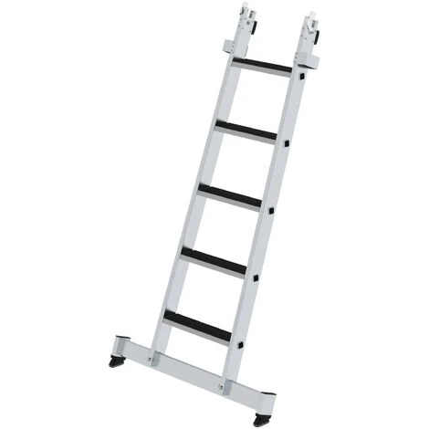 GÜNZBURGER STEIGTECHNIK Günzburger Stufen-Glasreinigerleiter Mit Nivello-Traverse, 5-stufiges Unterteil 3 GÜNZBURGER STEIGTECHNIK Günzburger Stufen-Glasreinigerleiter Mit Nivello-Traverse, 5-stufiges Unterteil