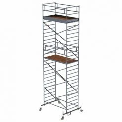 G&UUML;NZBURGER STEIGTECHNIK Günzburger Rollgerüst Mit Doppelplattform 1,35x2,45m Plattform, 9,35m AH