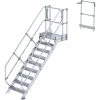 G&UUML;NZBURGER STEIGTECHNIK Günzburger Treppen-Modul 2500mm Plattformoberkante Aluminium Geriffelt 12 Stufen -Gerüste And Arbeitsplattformen Verkäufe 28499915 1
