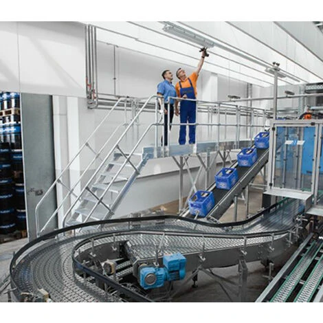 GÜNZBURGER STEIGTECHNIK Günzburger Treppen-Modul 1670mm Plattformoberkante Aluminium Geriffelt 8 Stufen 4 GÜNZBURGER STEIGTECHNIK Günzburger Treppen-Modul 1670mm Plattformoberkante Aluminium Geriffelt 8 Stufen – Bild 2