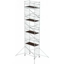 GNZBURGERSTEIGTECHNIK Günzburger Steigtechnik Rollgerüst 1,35 X 2,45 M Mit Ausleger & Doppel-Plattform Plattformhöhe 9,35 M