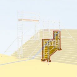Layher Uni Leicht Erweiterung Treppen-Kit Typ1 Mit Durchgang