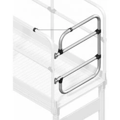 Zarges Schwenktüre Selbstschließend Für Wartungstreppen Und Arbeitsbühnen Mit 800mm Stufenbreite