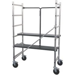 CENTAURE Gartengerüst Aus Alu - Arbeitshöhen: 2,30m - 2,60m - 2,90m, 2 Bühnen Entweder Seite An Seite (LxB = 1,10x0,50m) Oder Versetzt, Türgängig - 417801