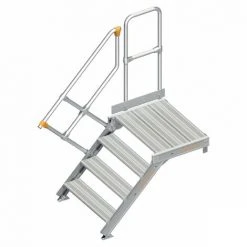 Layher 112 Treppe Mit Plattform 45° 80cm 4 Stufen