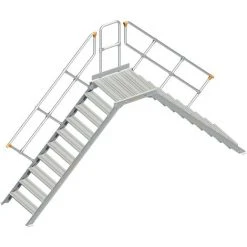 Layher 114 Übergang Stationär 45° 80cm 10 Stufen