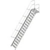 Layher 112 Treppe Mit Plattform 60° 80cm 17 Stufen -Gerüste And Arbeitsplattformen Verkäufe 43003015 1