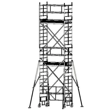 GERUEST EXPERTEN Rollgerüst - Maxi Arbeitshöhe 4.30m - TLR-0224T 5 GERUEST EXPERTEN Rollgerüst - Maxi Arbeitshöhe 4.30m - TLR-0224T - Image 3