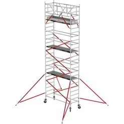 Altrex Fahrgerüst RS Tower 51 Plus Aluminium 0,90m Breiter Rahmen Mit Fiber-Deck Plattform 8,20m AH 0,90x1,85m