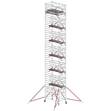 Altrex Fahrgerüst RS Tower 52-S Aluminium Mit Safe-Quick Und Holz-Plattform 14,20m AH 1,35x1,85m 3 Altrex Fahrgerüst RS Tower 52-S Aluminium Mit Safe-Quick Und Holz-Plattform 14,20m AH 1,35x1,85m