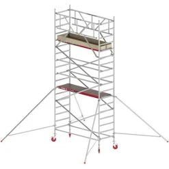 Altrex Fahrgerüst RS Tower 41 PLUS Aluminium Ohne Safe-Quick® Mit Holz-Plattform 6,20m AH Breit 0,90x2,45m