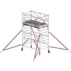 Altrex RS Tower 55-S Mit Safe-Quick® 4,8m Arbeitshöhe Holz-Plattform 2,45m