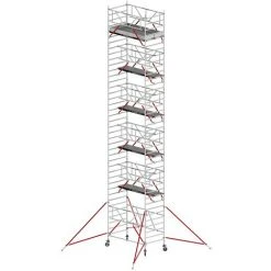 Altrex RS Tower 55-S Mit Safe-Quick® 12,8m Arbeitshöhe Holz-Plattform 2,45m