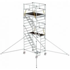 G&UUML;NZBURGER STEIGTECHNIK Günzburger Rollgerüst SG Mit Schrägaufstiegen 1,35x1,80m Und Ausleger 6,47m AH