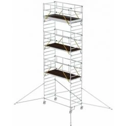 G&UUML;NZBURGER STEIGTECHNIK Günzburger Rollgerüst SG Mit Doppelplattform 1,35x3,00m Und Ausleger 9,55m AH
