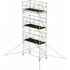 G&UUML;NZBURGER STEIGTECHNIK Günzburger Rollgerüst SG Mit Doppelplattform 1,35x3,00m Und Ausleger 8,43m AH