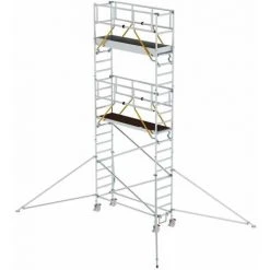 G&UUML;NZBURGER STEIGTECHNIK Günzburger Rollgerüst SG Mit Ausleger 0,75x2,45m Plattform 7,59m AH
