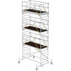 G&UUML;NZBURGER STEIGTECHNIK Günzburger Rollgerüst SG Mit Doppelplattform 1,35x3,00m Plattform 8,62m AH