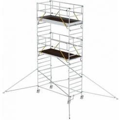 G&UUML;NZBURGER STEIGTECHNIK Günzburger Rollgerüst SG Mit Doppelplattform 1,35x3,00m Und Ausleger 7,59m AH