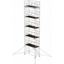 G&UUML;NZBURGER STEIGTECHNIK Günzburger Rollgerüst SG Mit Doppelplattform 1,35x3,00m Und Ausleger 12,35m AH