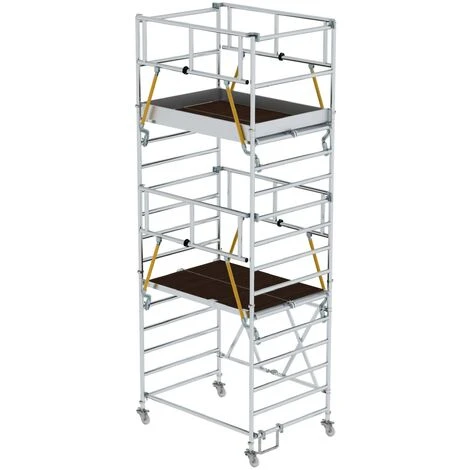 GÜNZBURGER STEIGTECHNIK Günzburger Klappgerüst SG 1,35x2,45m Mit Sicherheitsgeländer 6,04m AH 3 GÜNZBURGER STEIGTECHNIK Günzburger Klappgerüst SG 1,35x2,45m Mit Sicherheitsgeländer 6,04m AH