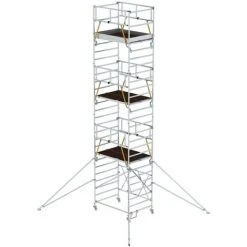 G&UUML;NZBURGER STEIGTECHNIK Günzburger Klappgerüst SG 1,35x2,45m Mit Ausleger Und Sicherheitsgeländer 9,12m AH