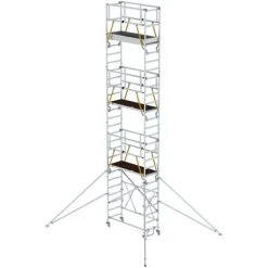 G&UUML;NZBURGER STEIGTECHNIK Günzburger Klappgerüst SG 0,75x1,80m Mit Ausleger Und Sicherheitsgeländer 9,12m AH