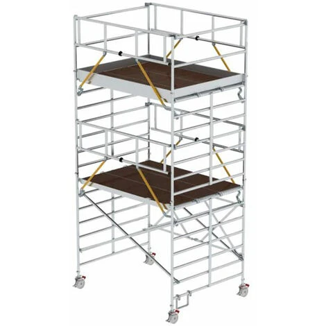 GÜNZBURGER STEIGTECHNIK Günzburger Klappgerüst SG Mit Dreifach-Plattform 2,45x1,90m Und Sicherheitsgeländer 6,47m AH 3 GÜNZBURGER STEIGTECHNIK Günzburger Klappgerüst SG Mit Dreifach-Plattform 2,45x1,90m Und Sicherheitsgeländer 6,47m AH