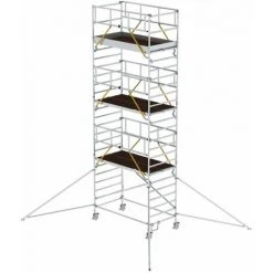 G&UUML;NZBURGER STEIGTECHNIK Günzburger Rollgerüst SG Mit Doppelplattform 1,35x2,45m Und Ausleger 8,43m AH