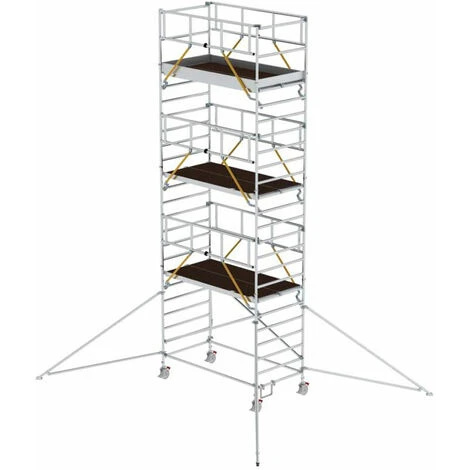 GÜNZBURGER STEIGTECHNIK Günzburger Rollgerüst SG Mit Doppelplattform 1,35x2,45m Und Ausleger 8,43m AH 3 GÜNZBURGER STEIGTECHNIK Günzburger Rollgerüst SG Mit Doppelplattform 1,35x2,45m Und Ausleger 8,43m AH