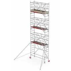 Altrex RS TOWER 41, Holzplattform 0,75m X 1,85m, Safe-Quick Arbeitshöhe 8.2m