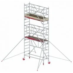 Altrex RS TOWER 41, Holzplattform 0,75m X 2,45m, Mit Safe-Quick Arbeitshöhe 6,2 M