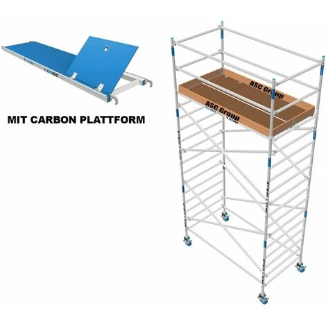 ASC Group ASC Rollgerüst 135x190x4,3ph Carbon 3 ASC Group ASC Rollgerüst 135x190x4,3ph Carbon