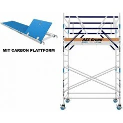 ASC Group AGS Rollgerüst 135x190x3,3ph Carbon - Zweiseitig