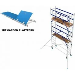 ASC Group AGS Rollgerüst 75x190x4,3ph Carbon - Zweiseitig