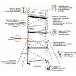 GERUEST EXPERTEN Rollgerüst Aus Stahl - Maxi Arbeitshöhe 4.60m - 8330032 -Gerüste And Arbeitsplattformen Verkäufe 52833331 3