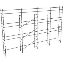 GERUEST EXPERTEN Gerüst 104m² - Struktur Allein - Strebe Version - DUO104-S