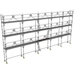 GERUEST EXPERTEN Gerüst 128m² - Struktur Allein - Gelände Version - DUO128GC-S