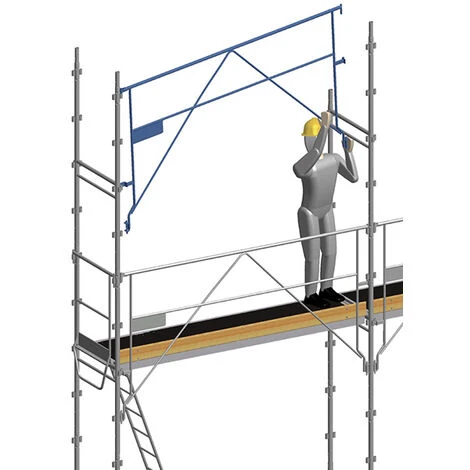 GERUEST EXPERTEN Gerüst 128m² - Struktur + Plattformen -Gelände Version - DUO128GC-SP 6 GERUEST EXPERTEN Gerüst 128m² - Struktur + Plattformen -Gelände Version - DUO128GC-SP - Image 4