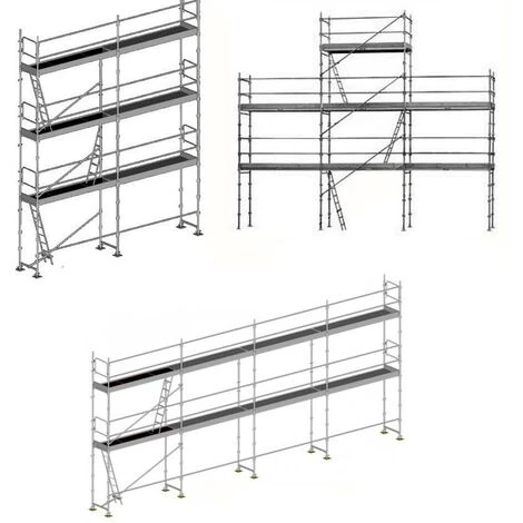 GERUEST EXPERTEN Gerüst 3 En 1: Struktur + Plattformen + Leiste - DUO-3-1-SPP 3 GERUEST EXPERTEN Gerüst 3 En 1: Struktur + Plattformen + Leiste - DUO-3-1-SPP