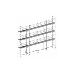 GERUEST EXPERTEN Gerüst Für Maurerarbeiten 104m²: Gerüststruktur + Bühnen, Höchste Bühnenhöhe: 6m - DCM104-SP