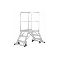 Hymer Podesttreppe Fahrbar, Beidseitig Begehbar, 2x6 Stufen, Standhöhe 1,46 M -Gerüste And Arbeitsplattformen Verkäufe 54644649 3