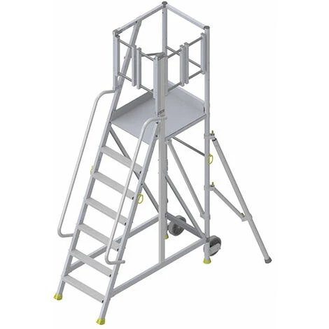 PLATTFORMLEITER EXPERTEN - MATISERE Zugangsplattform - 2 Stufen - Plattform Höhe De 0.50m - ER2SL-PD 3 PLATTFORMLEITER EXPERTEN - MATISERE Zugangsplattform - 2 Stufen - Plattform Höhe De 0.50m - ER2SL-PD